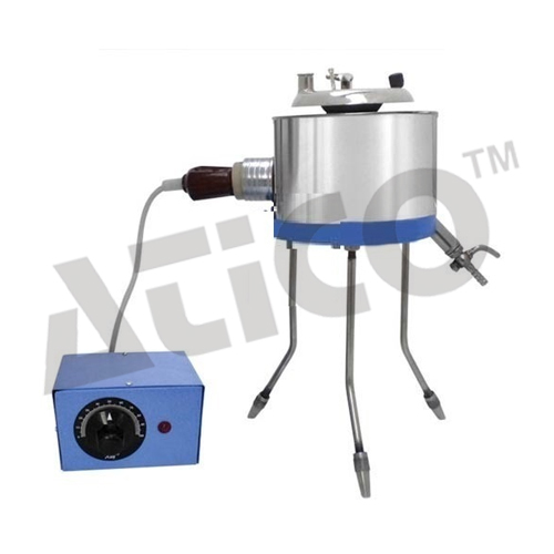 Standard Tar Viscometer - Electrical Heating with Immersion Elements, 10mm Cup and Valve, 230V AC Operation