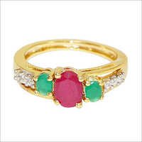 रूबी स्टड्स रिंग