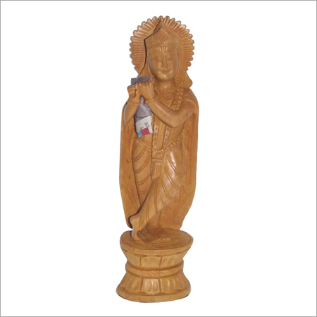Krishna - Marble Sculpture | Antique Imitation, Folk Art Design, Polished Finish, Religious Theme for Elegant Home Decoration