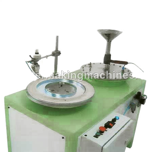 End Caps Adhesive Dispenser Machine - Color: Green & White