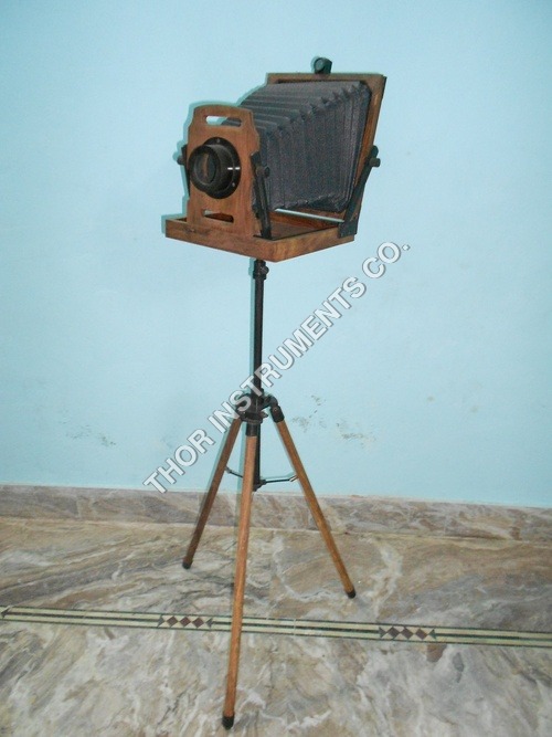 Vintage Antique tripod Old Model Antique camera