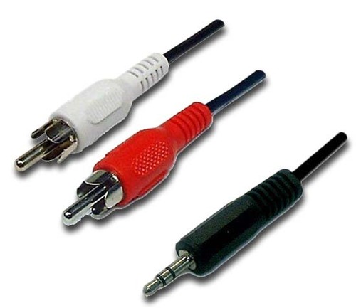 स्टेरियो 3.5 से 2 RCA