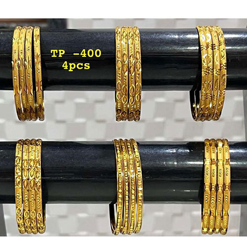 Tp 400 Brass Bangles, Gold Plated Brass Bangles - Color: Different Available