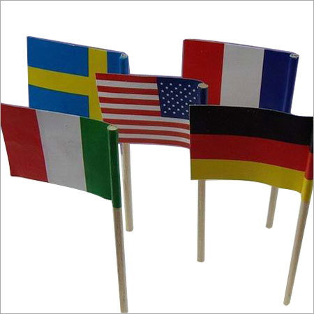 लकड़ी के झंडे