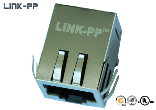 10/100Base-T टैब-डाउन LU1S041C LF RJ45 कनेक्टर बिना एलईडी के