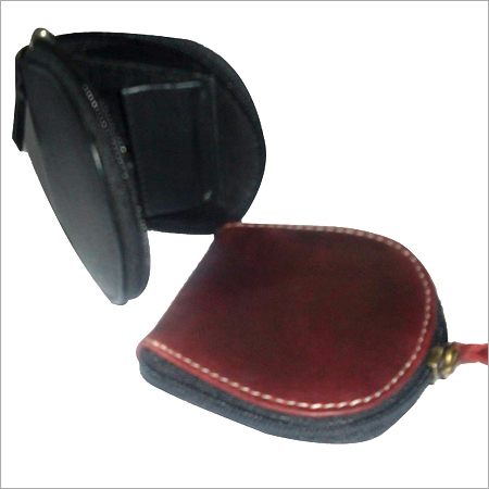 Colored Leather Coin Pouch