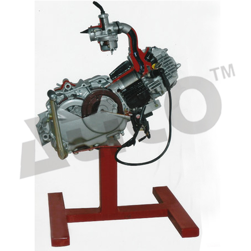 Cut Sectional Model Of Four Stroke Single Cylinder Engine Assembly