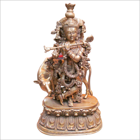 कृष्ण पीतल की मूर्ति
