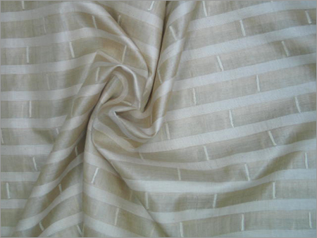 तसर सिल्क के साथ सूती मिश्रित बुनाई
