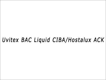 Uvitex BAC Liquid एक उत्कृष्ट उत्पाद है जो रंगों की स्थिरता और गुणवत्ता को बढ़ाने के लिए विशेष रूप से तैयार किया गया है। यह विनिर्माण प्रक्रियाओं में उपयोग के लिए आदर्श है।