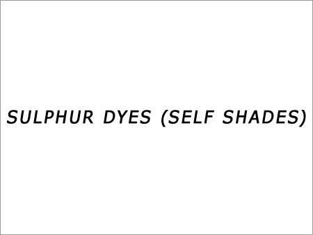 सल्फर रंग (स्वयं रंग)