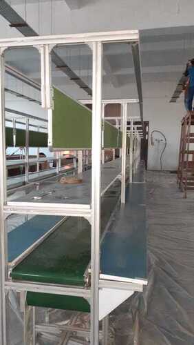 Belt Conveyor - Steel, 4120 *1280 *1630 MM | High Temperature Resistant, Sturdy Design, Portable & Fixed Specifications