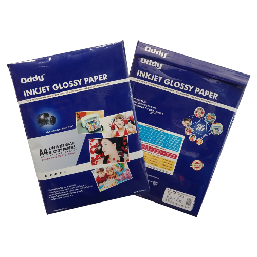 Photo Glossy Paper Blue Packing - A4 (210 x 297 mm), High Gloss Bright White , Water Resistant, Instant Dry, Perfect for Inkjet Printing