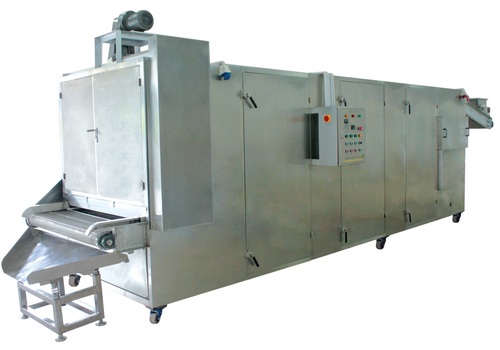 Continuous Dryer - 20 Feet Long, Up to 350 kg/h Production Capacity | Steel Material, 1-Year Warranty, Five-Layer Design, 30 kW Heater Load, Food Grade Contact Parts
