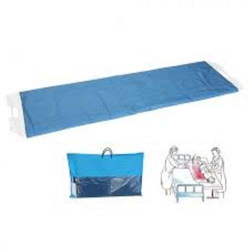 Easy Go - Plastic Patient Transfer System, 170x50 cm, Blue | Water Resistant, Portable, Lightweight, Maximum Load 225 kg, Ideal for Hospitals, ICU, Emergency Rooms