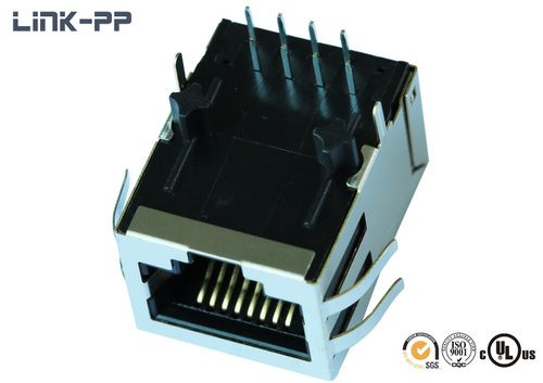 10 /100Base-T टैब-डाउन RJ45 कनेक्टर बिना लिड्स के