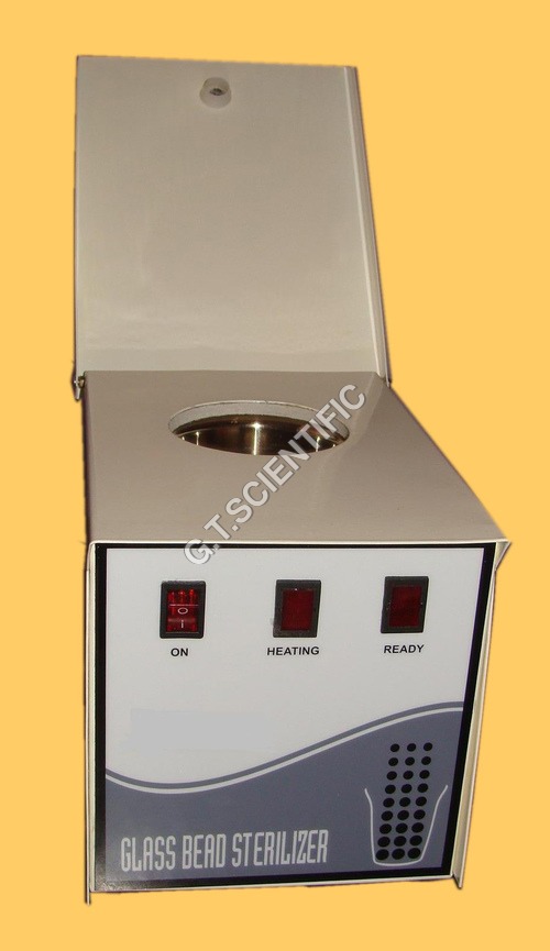 Glass Bead Sterilizer - Mild Steel, 220-230V | Laboratory Use, White Finish 