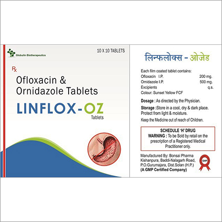 ओफ़्लोक्सासिन और ओरिनिडाज़ोल टैबलेट्स