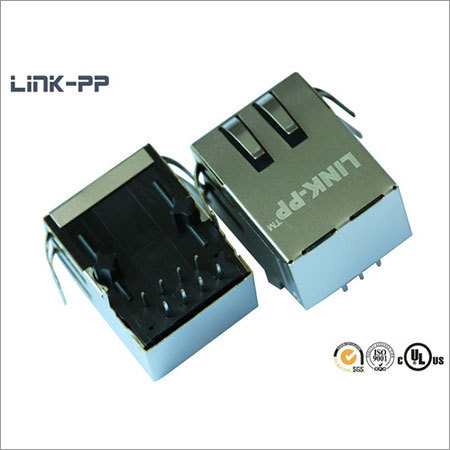 10 /100Base-T टैब-डाउन RJ45 कनेक्टर बिना एलईडी