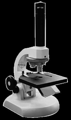 Prism Microscope - Die Cast Metal Base, Monocular 90° Tilt Tube, 40x-400x Magnification, 100x100mm Fixed Stage, Manual Operation, 3-6kg Weight