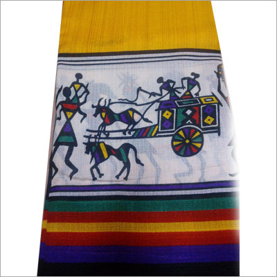 वारली प्रिंट साड़ियाँ