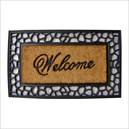 रबर ग्रिल नारियल ब्रश डोरमैट