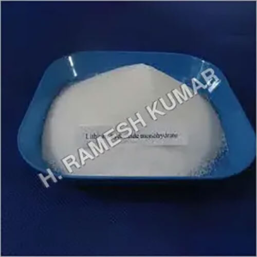 लिथियम हाइड्रॉक्साइड मोनोहाइड्रेट कैस नं: 1310-66-3