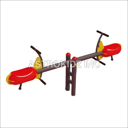 Pony See Saw - Galvanized and LLDPE Virgin Plastic, 8.50 x 1.40 Feet | UV and Anti-Static Resistant, Stainless Steel Fasteners, Precision Punched Platforms