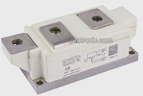 SKKT500/16E - Aluminum Nitride Baseplate, 500A 1600V, Metal Pressure Contacts, Efficient Cooling