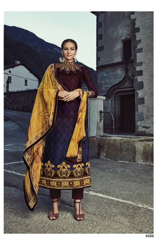 Designer Party Wear Pashmina Suit