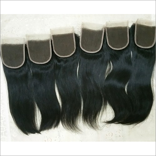 4X4 रॉ नेचुरल ट्रांसपेरेंट लेस स्ट्रेट लेस क्लोजर हेयर ग्रेड: रेमी हेयर