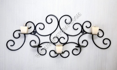 रॉट आयरन कैंडल स्टैंड