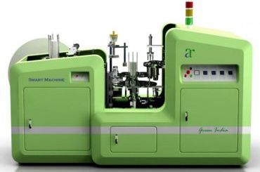 Paper Cup Making Machine - 2692.4x1371.6x1346.2 mm, White Color, Automatic Operation | PLC Control, 75 Cups/Min Capacity, 1 Year Warranty