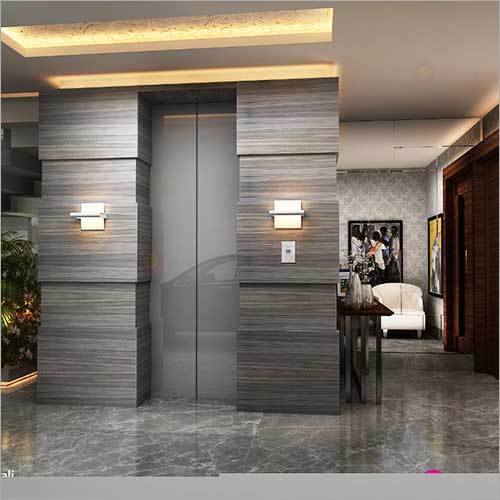 A-35 पुष्पांजलि लिफ्ट लॉबी इंटीरियर्स