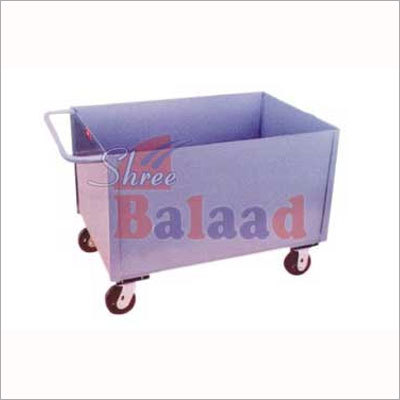 Box Trolley - Durable M.S. Sheet Construction, 200-2000 Kg Loading Capacity | Rust Proof, Easy Maneuvering T Pull Handle, Heavy-Duty Caster Wheels