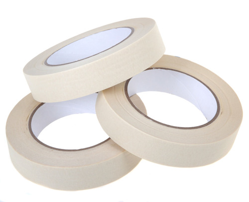 Colored Masking Tape - Paper, 1 Inch , White | Single Sided, Pressure Sensitive, Eco-Friendly, Breathable, Conductive