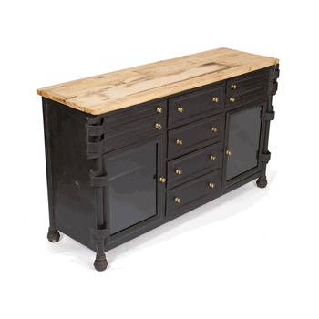 Industrial Iron Side Board