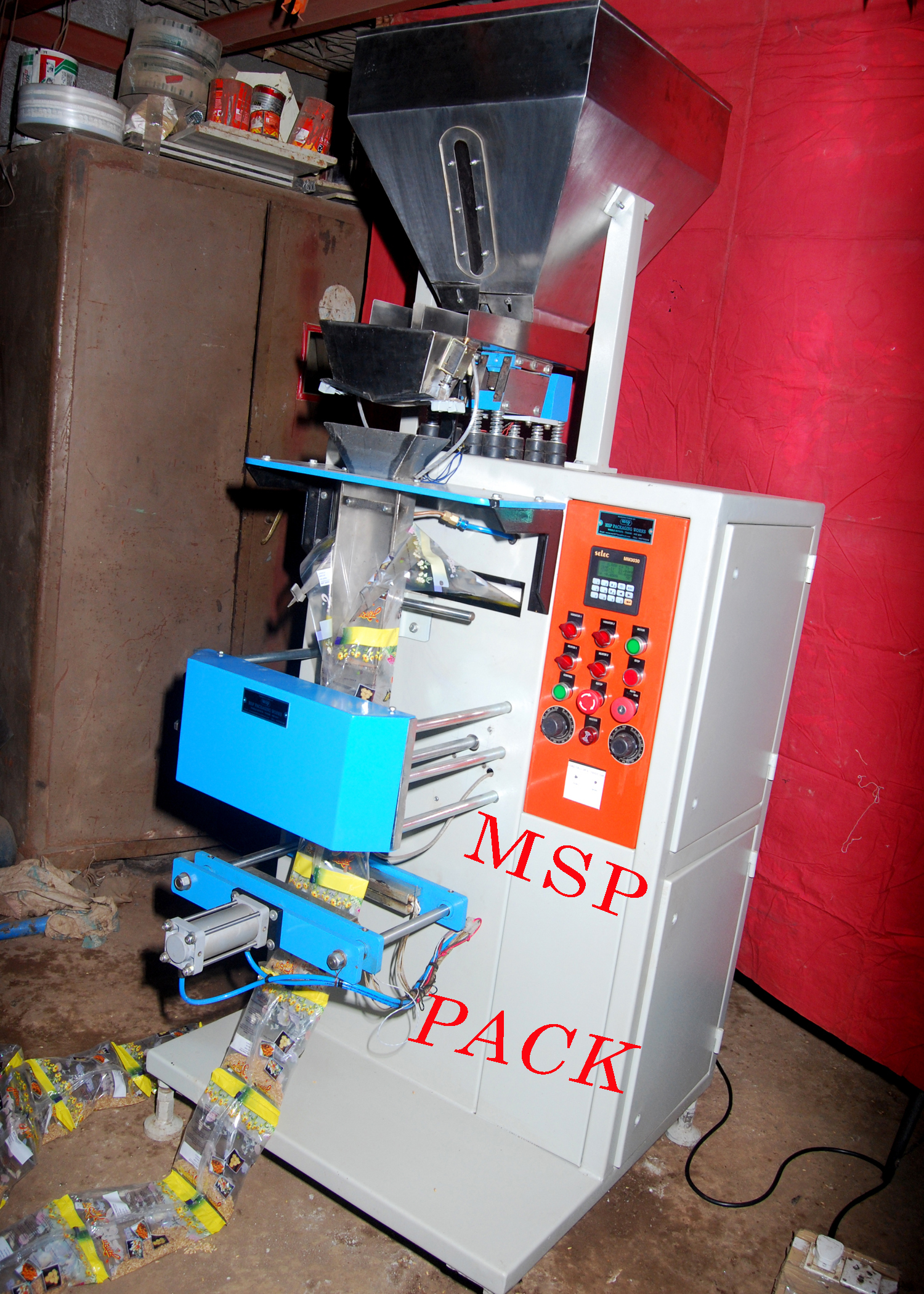 Ss Or Ms Standard Powder Coating Weight Metric Pouch Packing Machine