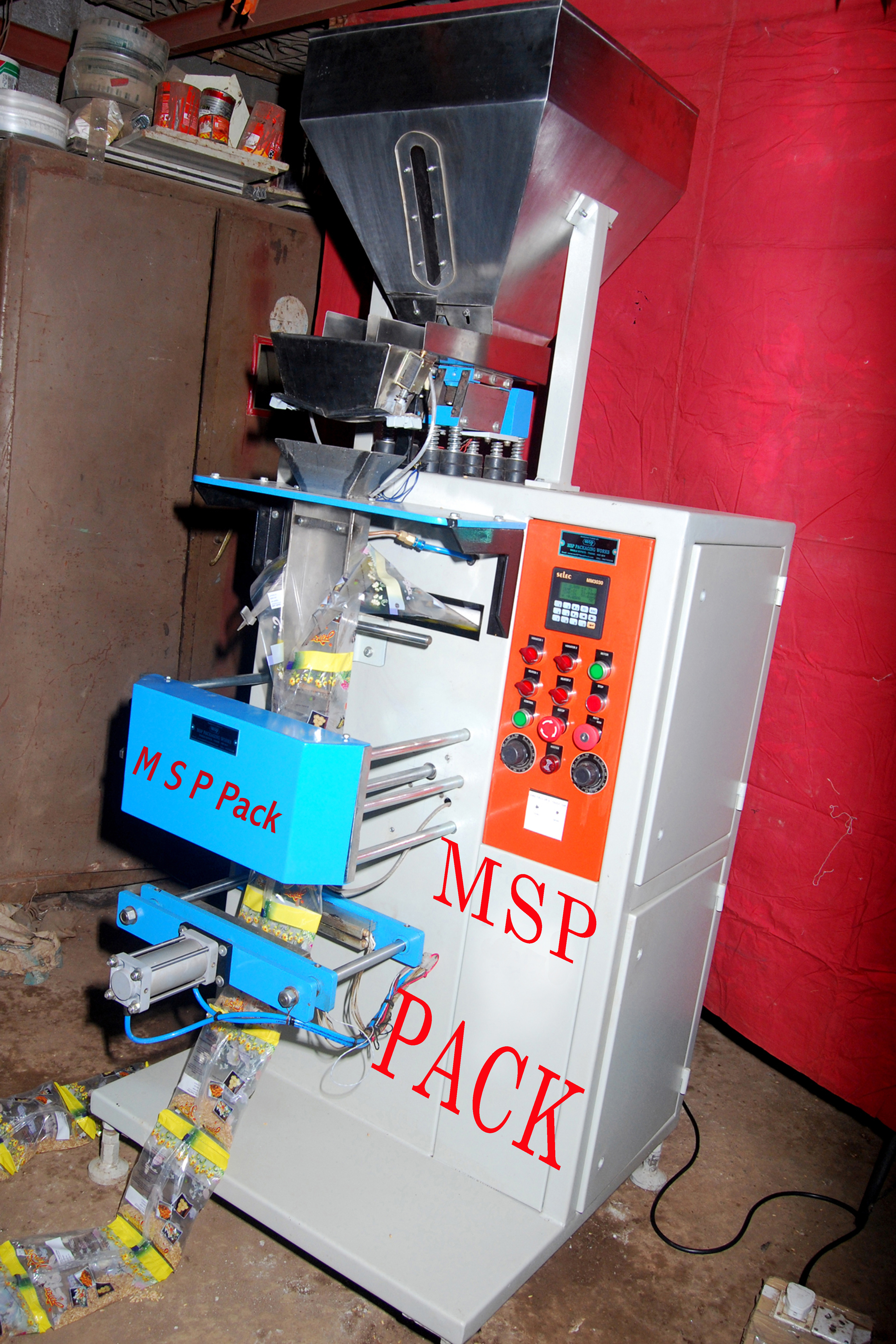 Ss Or Ms Standard Powder Coating Weight Metric Pouch Packing Machine