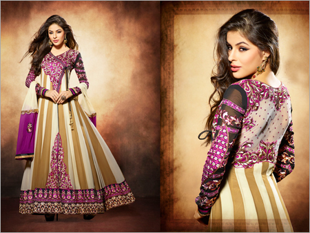 कढ़ाई वाले अनारकली सूट