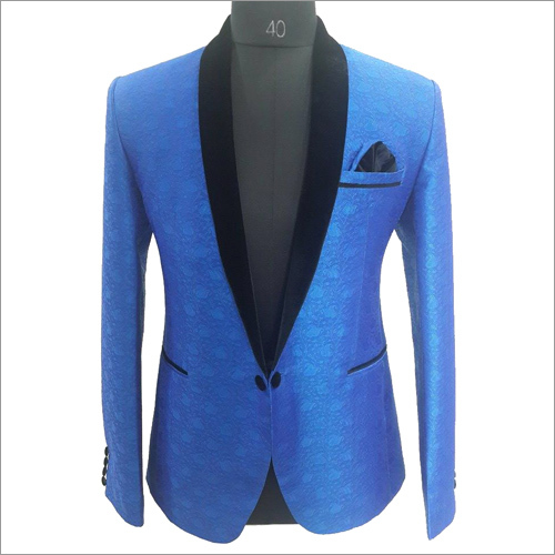 मेन्स सिल्क वेलवेट ब्लेज़र