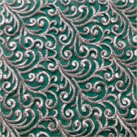 डिजाइनर कढ़ाई नेट कपड़े