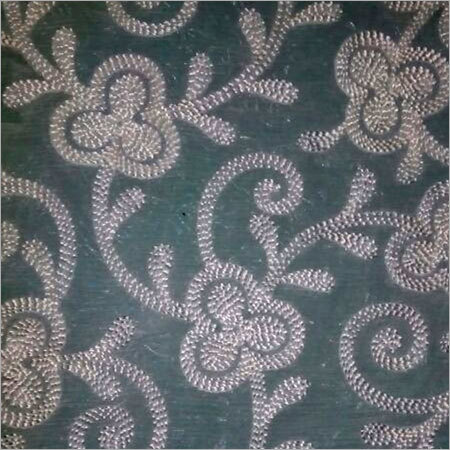 कढ़ाई वाला विस्कोस रेशम कपड़ा