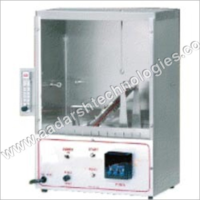 Flammability Tester - Stainless Steel, 1200 x 300 x 450 mm | Digital Display, Low-Power Consumption, Heat Resistant, ASTM D 1230 Compliant