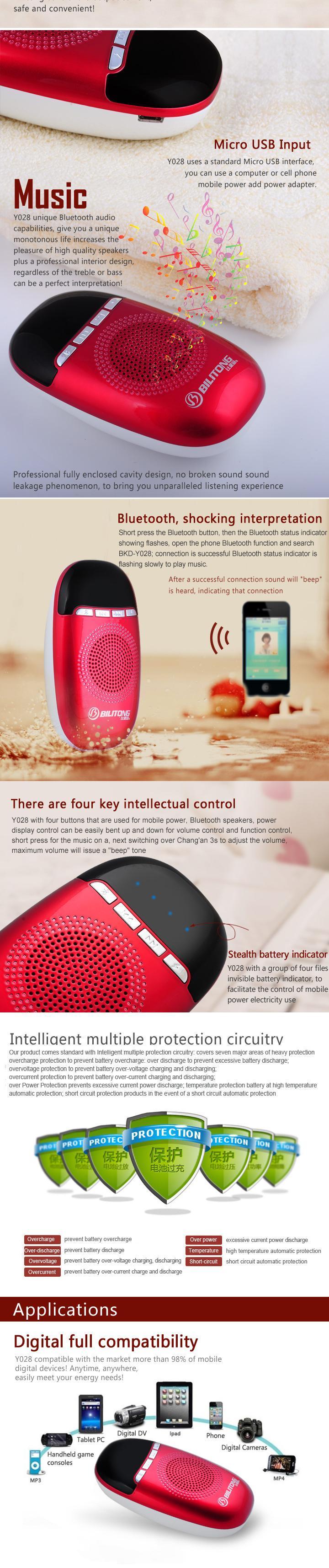 Power Bank Led Lighting Bluetooth Speaker