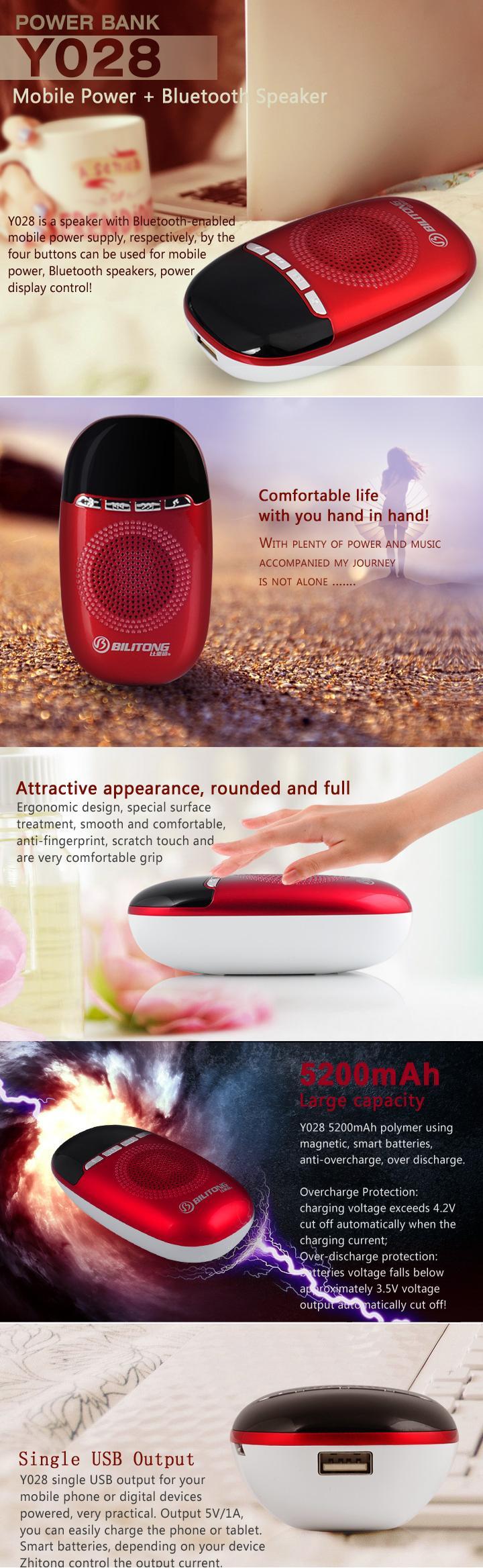 Power Bank Led Lighting Bluetooth Speaker