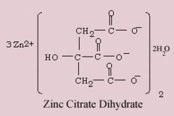 व्हाइट जिंक साइट्रेट डाइहाइड्रेट