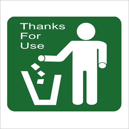 Dustbin Sign Label