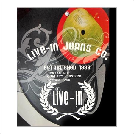 Screen Printed Jeans Tag