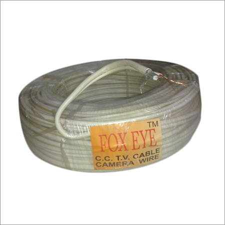 CCTV Camera Cable - Copper, 22-18 AWG, Off-White | Corrosion Resistance, High Flexibility, Robust Build, Superior Conductivity
